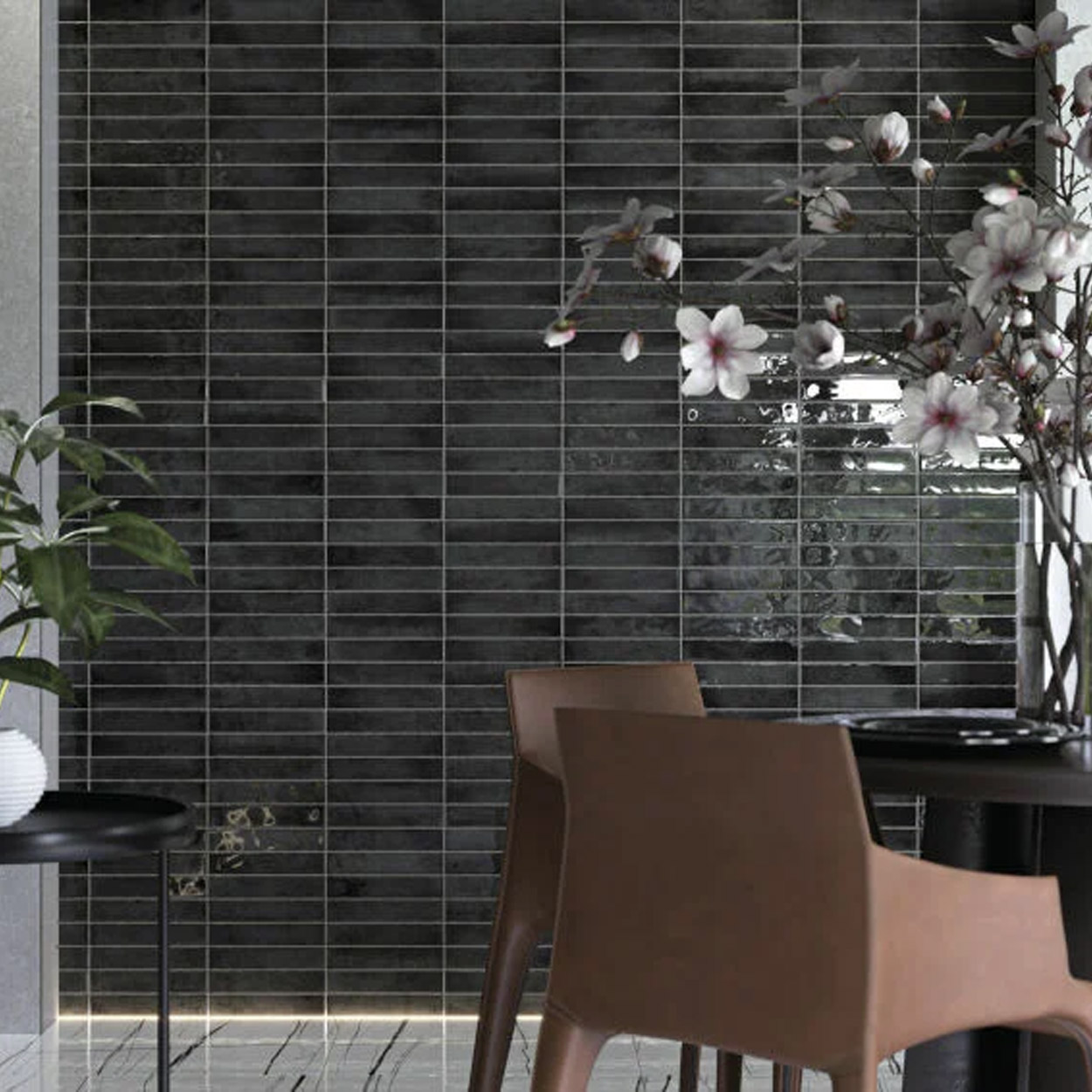Cifre Ceramica Kalon Anthracite Wandtegel 5x25cm